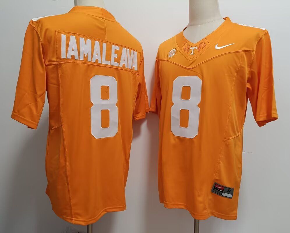 Men Ohio State Buckeyes #8 Nico Iamaleava yellow 2024 NCAA Nike jersey->indianapolis colts->NFL Jersey